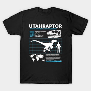 Utahraptor fact sheet T-Shirt